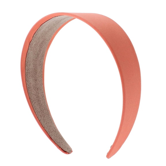 Motique Accessories Girls 2-inch Satin Headband for Adult Female and Girls - Orange