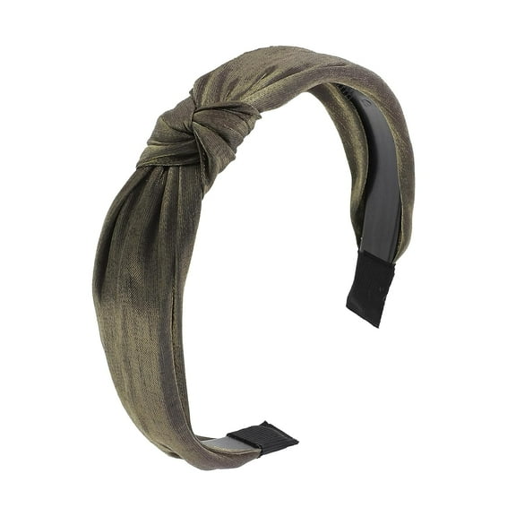 Motique Accessories Glamour Turban Knotted Headband - Dark Gold