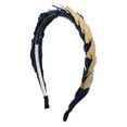 thumbnail image 1 of Motique Accessories Gold Dipped Feather Headband for Women-Navy, 1 of 2
