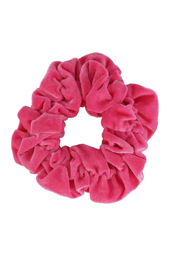 Hot Pink Jumbo Velvet Hair Scrunchy for Women's