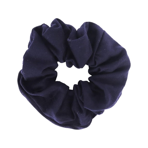 Motique Accessories Jumbo Cotton Scrunchie Hair Tie - Navy