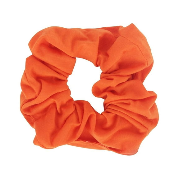 Motique Accessories Jumbo Cotton Scrunchie Hair Tie - Orange