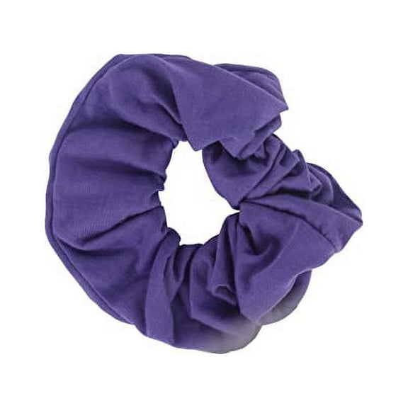 Motique Accessories Jumbo Cotton Scrunchie Hair Tie - Purple