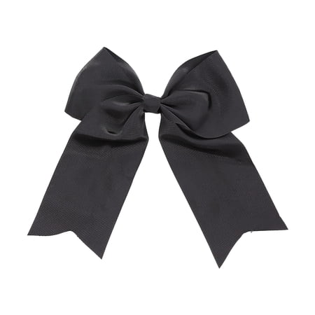 Motique Accessories Jumbo Hair Bow Clip with Tails (Black)