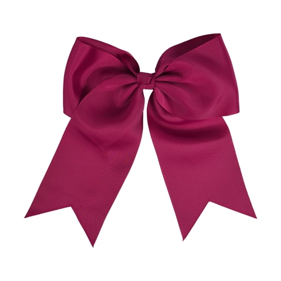 Motique Accessories Jumbo Hair Bow Clip with Tails for Child Girls -Burgundy