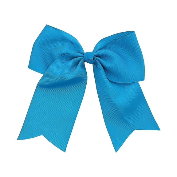 Motique Accessories Jumbo Hair Bow Clip with Tails for Child Girls - Teal