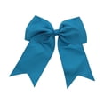 thumbnail image 1 of Motique Accessories Jumbo Hair Bow Clip with Tails for Child Girls - Turquoise, 1 of 4