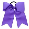 thumbnail image 1 of Motique Accessories Jumbo Hair Bow Pony with Tails (Neon Purple), 1 of 6