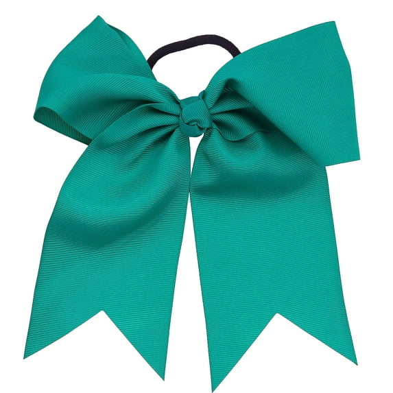 Motique Accessories Jumbo Hair Bow Pony with Tails-One Size, for Females (Caribbean Green)