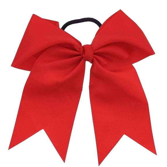Motique Accessories Jumbo Hair Bow Pony with Tails-One Size, for Females (Red)