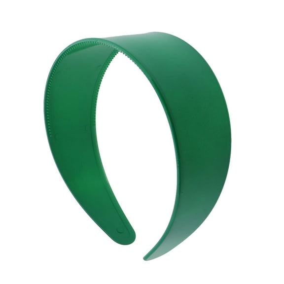 Motique Accessories Kelly Green 2 inch Hard Plastic Headband with Teeth