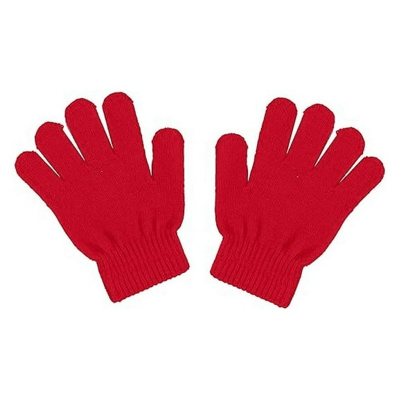 Motique Accessories Kids Gloves Magic Knit Gloves for Girls/Boys Solid Colors