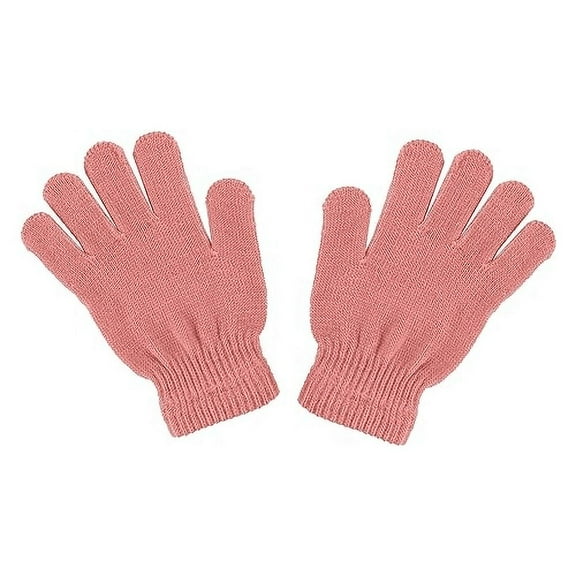 Motique Accessories Kids Gloves Magic Knit Gloves for Girls/Boys Solid Colors