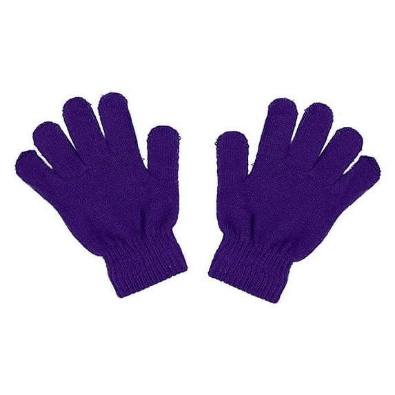 Motique Accessories Kids Gloves Magic Knit Gloves for Girls/Boys Solid Colors