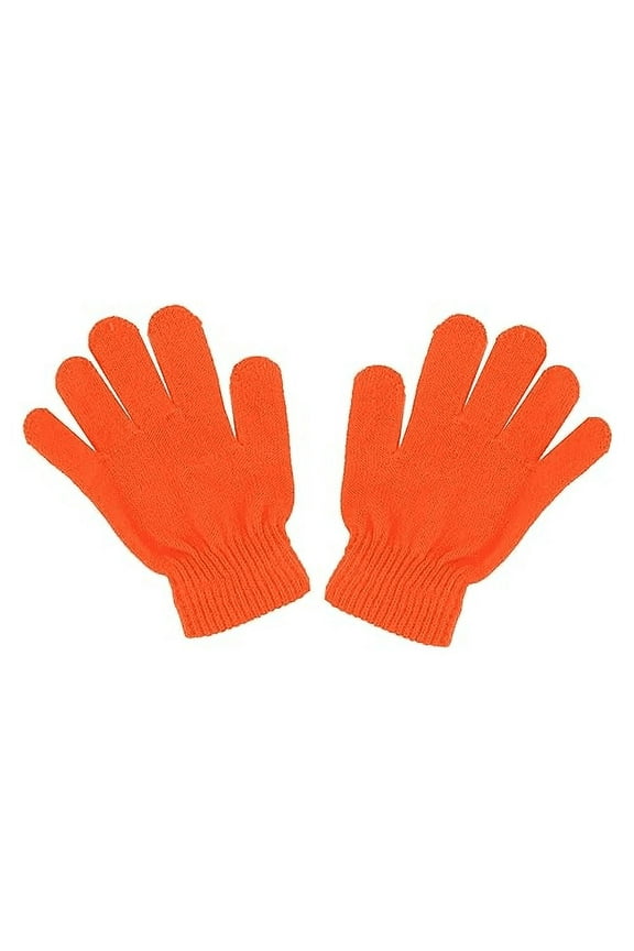 Kids Gloves Magic Knit Gloves for Girls/Boys Solid Colors