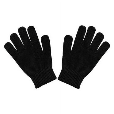 Motique Accessories Ladies Gloves Magic Knit Gloves for Women Solid Colors - Black