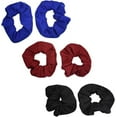 thumbnail image 1 of Motique Accessories Large Solid Scrunchie - Set of 6-Black White Red, 1 of 5