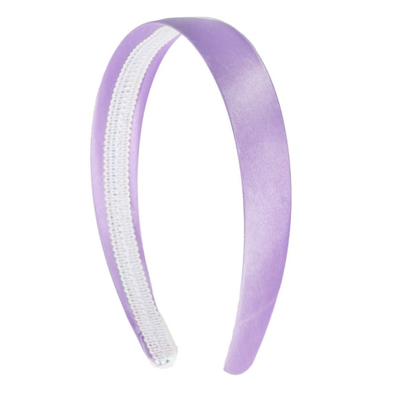 Motique Accessories Lavender 1 inch Satin Hard Headband