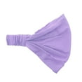 thumbnail image 1 of Motique Accessories Lavender Wide Cotton Head Band Solid Boho Yoga Style Soft Hairband, 1 of 4