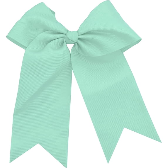 Motique Accessories Light Aqua Jumbo Hair Bow Clip with Tails for Child Girls - Light Aqua