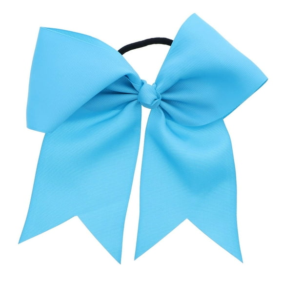Motique Accessories Light Blue Jumbo Bow Pony with Tails-One Size, Adults (Light Blue)