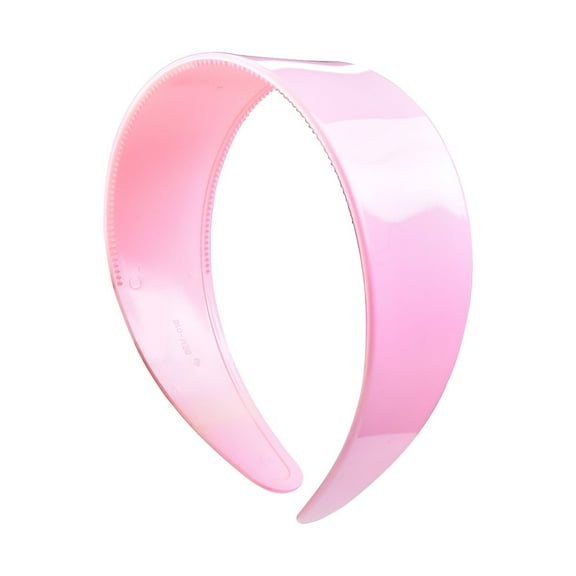 Motique Accessories Light Pink 2 inch Hard Plastic Headband with Teeth Hair Band for Adult Female