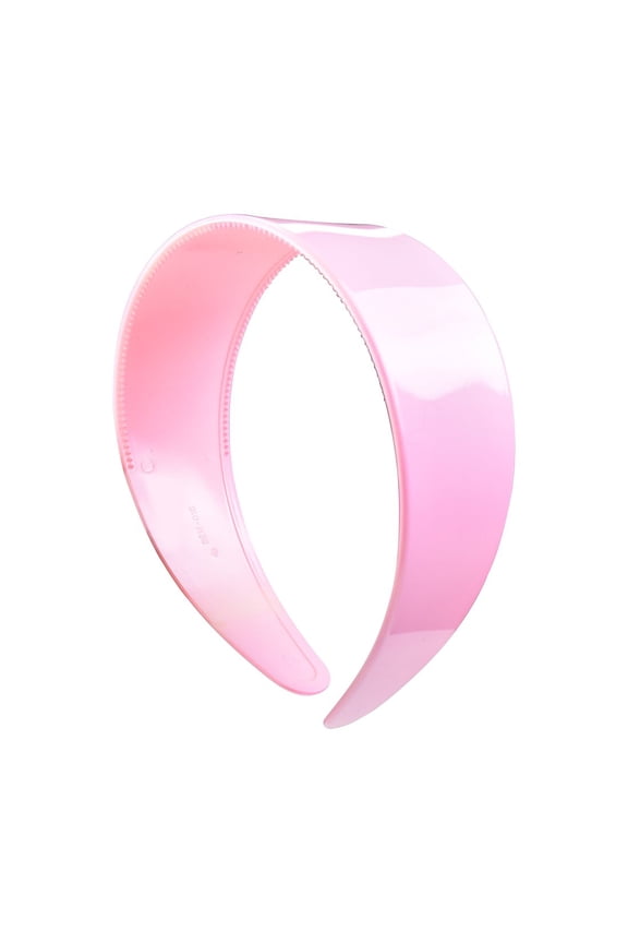Light Pink 2 inch Hard Plastic Headband with Teeth Hair Band for Adult Female