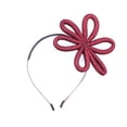 thumbnail image 1 of Motique Accessories Lurex Tube Side Bow Headband-Red, 1 of 3