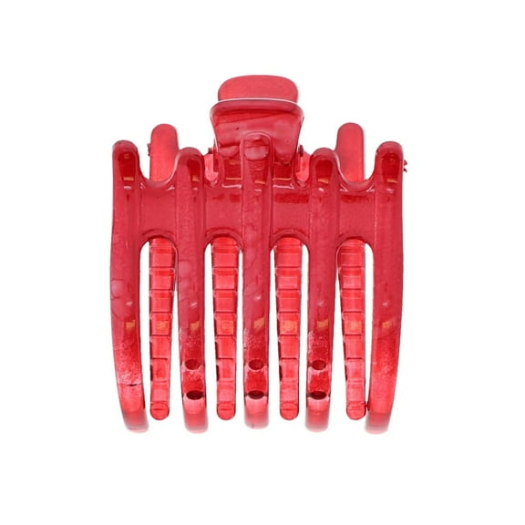 Motique Accessories Marbelized Claw Clip Hair Jaw for Adult Female and Girls - Red