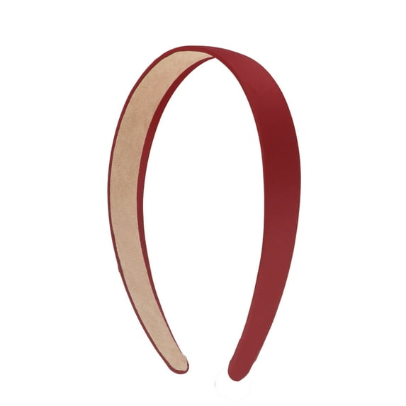 Motique Accessories Maroon 1-inch Satin Hard Headband