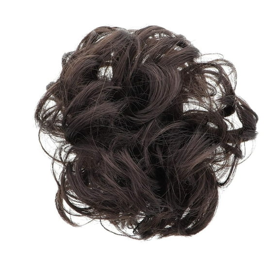 Motique Accessories Messy Bun Synthetic Hair Piece Scrunchie - Dark Brown