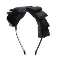 thumbnail image 1 of Motique Accessories Multi Colored Pleather Bow Headband for Women and Girls - Purple, 1 of 4