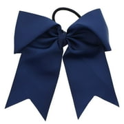 Navy Jumbo Hair Bow Pony with Tails-One Size, for Females