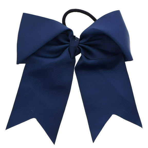 Motique Accessories Navy Jumbo Hair Bow Pony with Tails-One Size, for Females