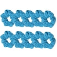 thumbnail image 1 of Motique Accessories Neon Blue Terry Scrunchies Hair Tie for Adult Female and Girls 10 Pack, 1 of 5