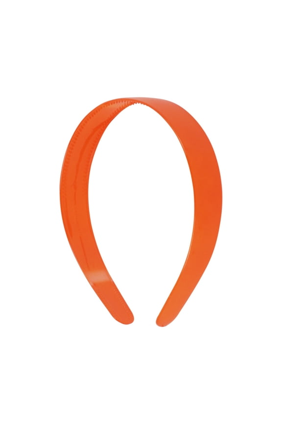Orange 1 inch Plastic Hard Headband with Teeth Head Band Women Girls