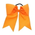 thumbnail image 1 of Motique Accessories Orange Jumbo Hair Bow Pony with Tails, 1 of 6