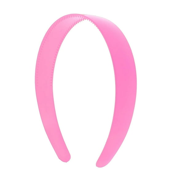 Motique Accessories Pink 1 inch Plastic Hard Headband with Teeth Head Band Women Girls