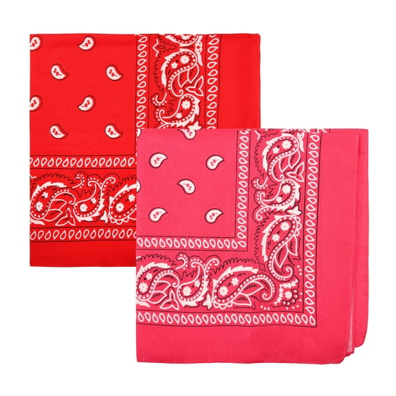 Motique Accessories Polyester Paisley Bandanas, Set of 2