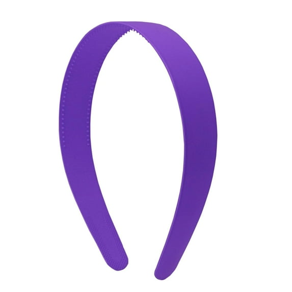 Motique Accessories Purple 1 inch Plastic Hard Headband with Teeth Head Band