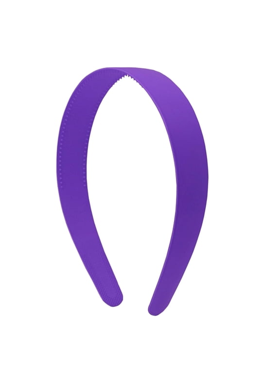 Purple 1 inch Plastic Hard Headband with Teeth Head Band