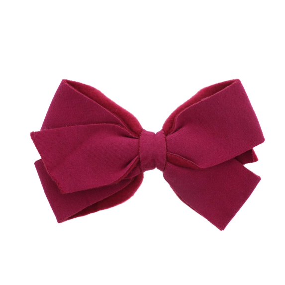 Motique Accessories Raspberry Sweatshirt Fleece Hair Bow Hair Clip Large-One Size Fit for Teens Girl