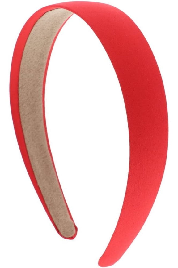 Red 1 inch Satin Hard Headband
