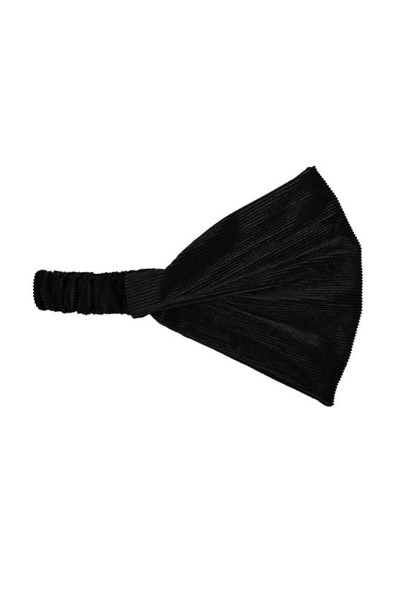 Ribbed Velour Wide and Stretchy Headwrap