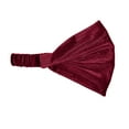 thumbnail image 1 of Motique Accessories Ribbed Velour Wide and Stretchy Headwrap, 1 of 5
