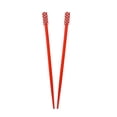 thumbnail image 1 of Motique Accessories Set of 2 Plastic Hair Sticks Chopsticks with Colored Studded Tops, 1 of 1