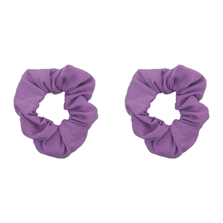 Motique Accessories Set of 2 Solid Hair Scrunchies for Adult  display picture 3