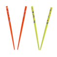thumbnail image 1 of Motique Accessories Set of 4 Hair Sticks 4in Painted with a Butterfly Design, Wood-Green and Orange, 1 of 4
