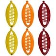 thumbnail image 1 of Motique Accessories Set of 6 Mini Banana Hair Clips for Adult Female and Girls - Red Orange Yellow, 1 of 5