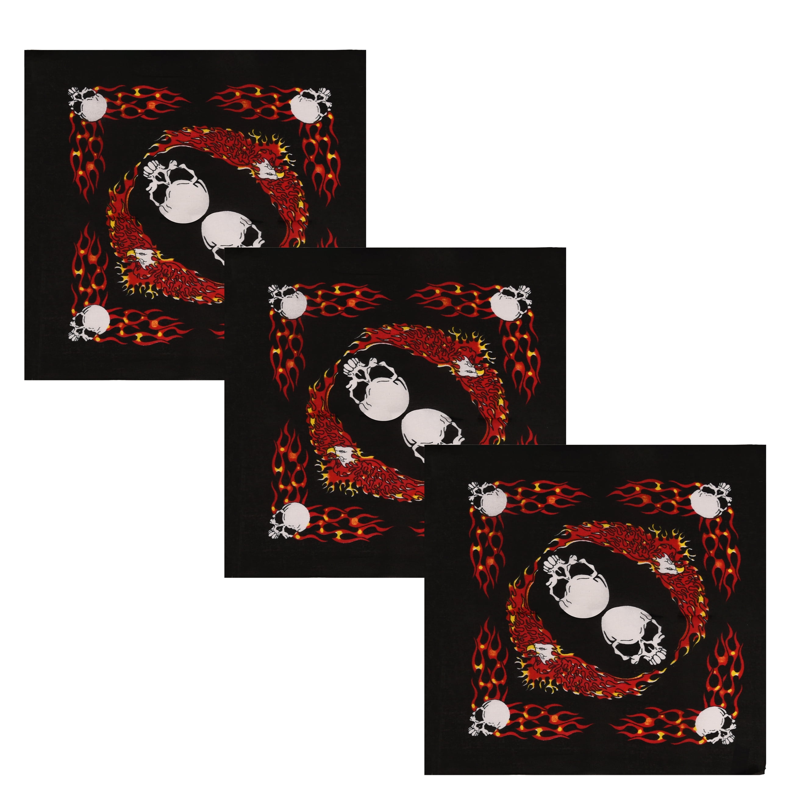 小物 AT LAST BANDANA WOWSTYLE 3-Pack Retro Bandana Scarf Bandanas for Men Pocket